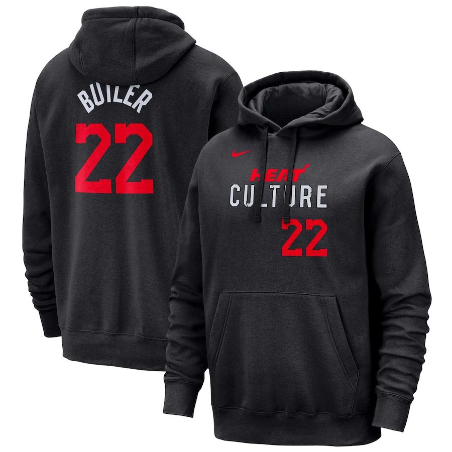 Men Miami Heat #22 Butler Black Nike Season city version Sweatshirts 23-24 NBA Jersey->miami heat->NBA Jersey